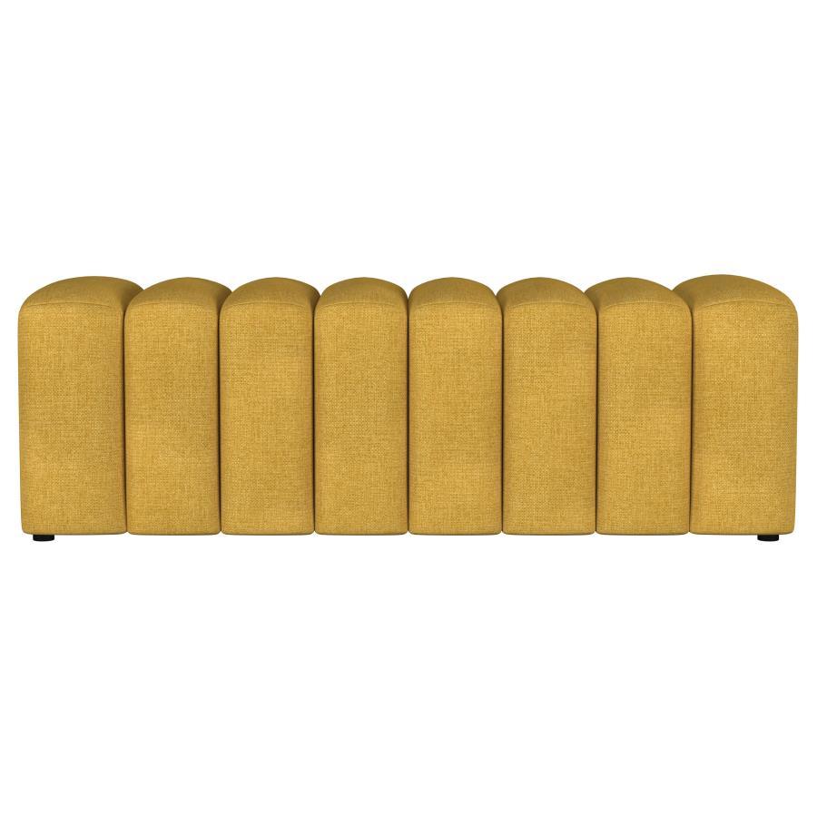 Summer - Fabric Upholstered Tufted Accent Bench Coaster Fine Furniture