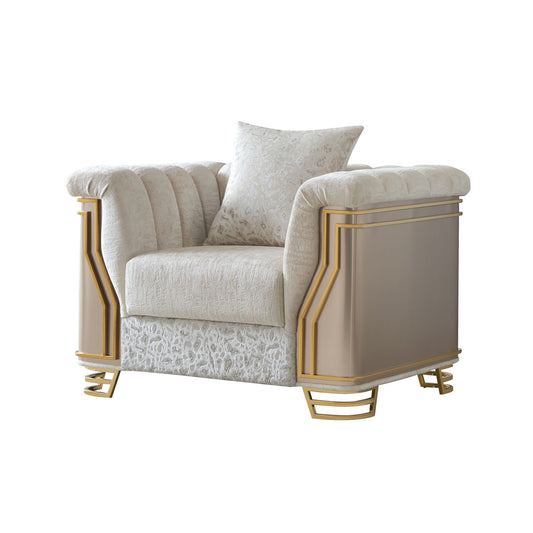Chateau - Chair - Cream / Brown Matrix Furniture Group