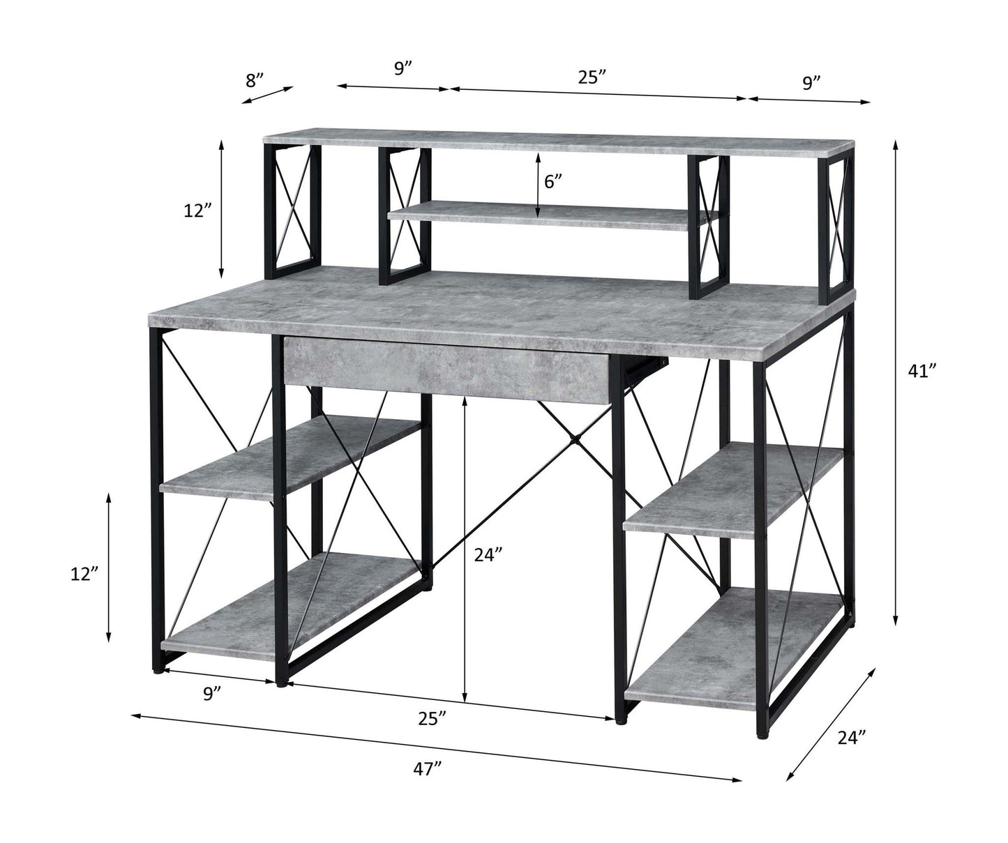 Amiel - All Purpose Writing Desk Acme