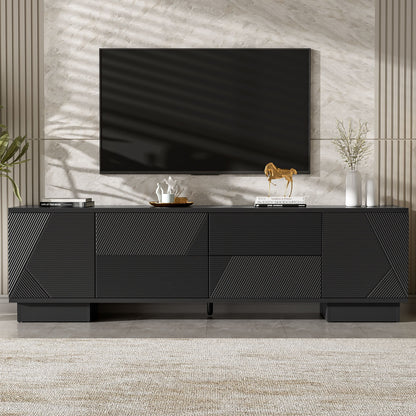 Modern TV Stand With Storage Cabinets, 4 Drawers Hearth and Haven