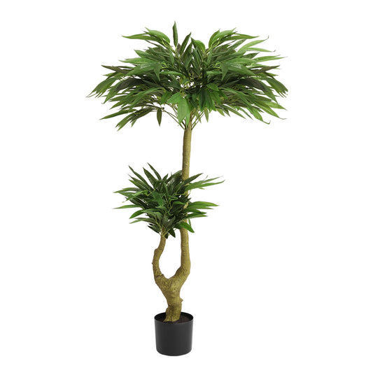 Artificial Dracaena Tree Indoor Faux ery Plant For Decoration, 150Cm - Green Daily Nest