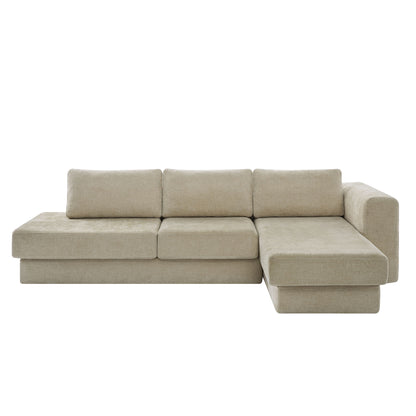 L-Shaped Modular Sofa With Double Layer Cushion Noble House