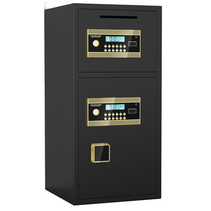 Large Double Door Coin Operated Safe, Digital Security Safe With Fireproof And Waterproof Bag Daily Nest