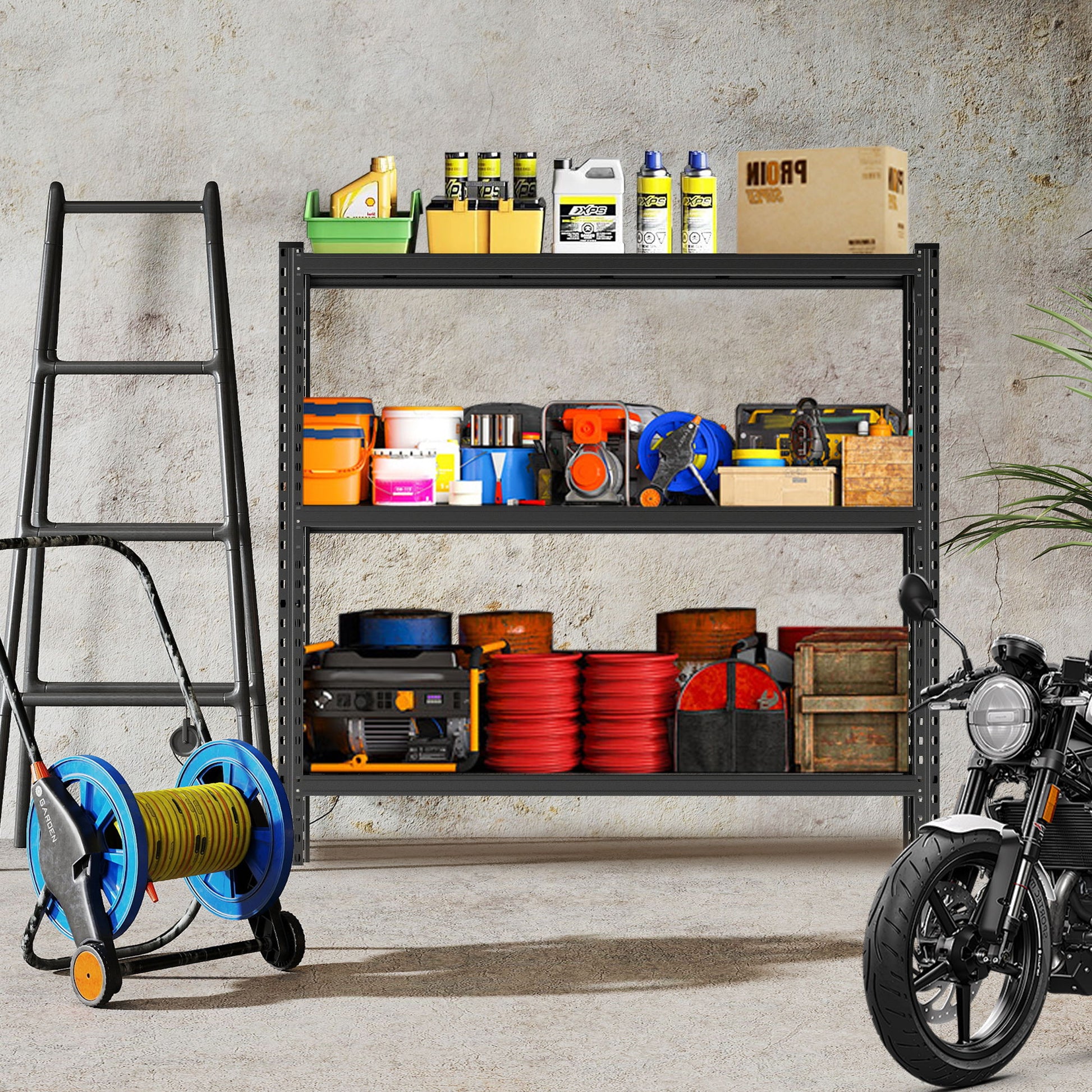 3 Tier Industrial Shelving Rack Daily Nest