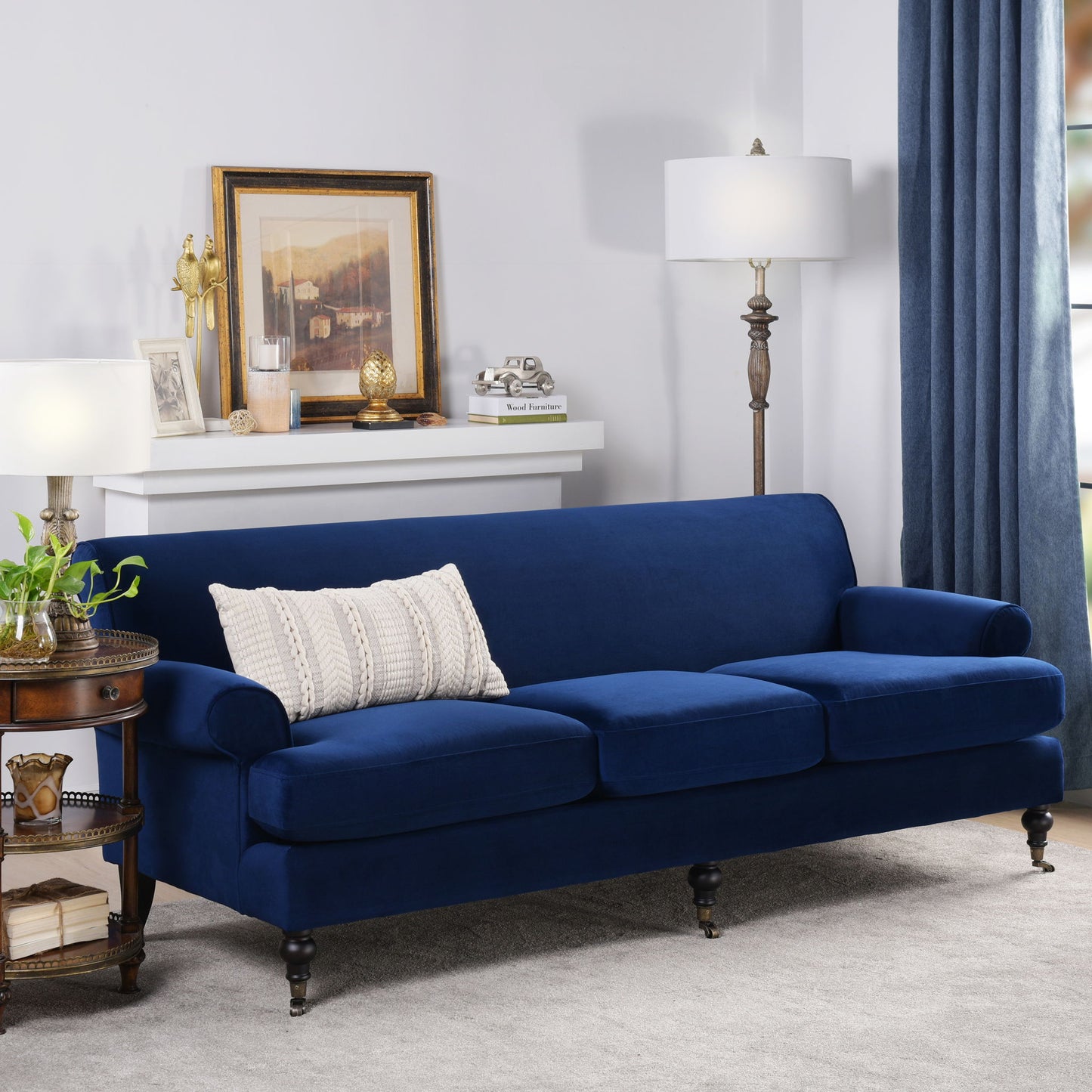 Alana Lawson - Three Cushion Tightback Sofa Jennifer Taylor Home