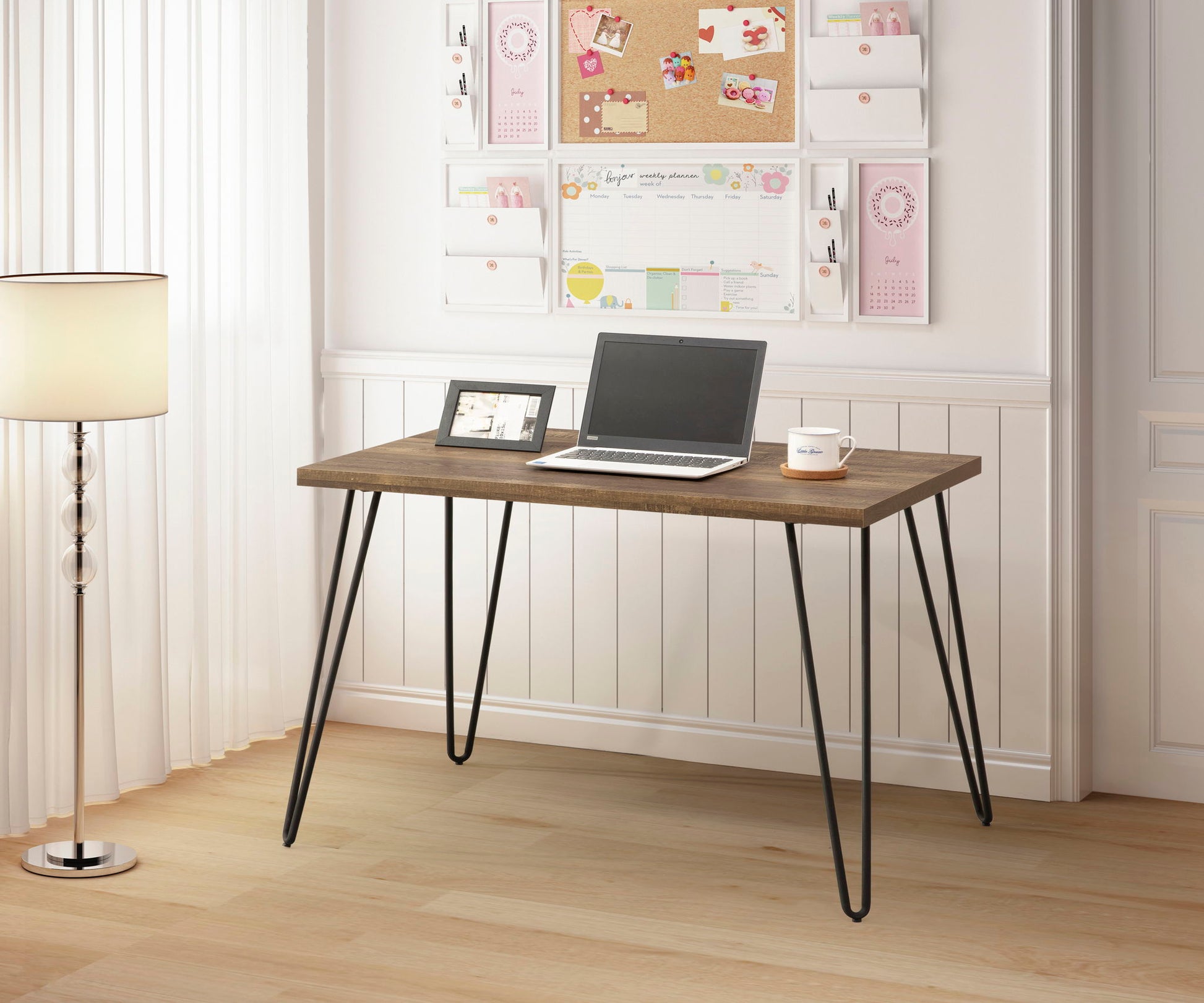 Rustic Desk - Taupe Bernards Furniture