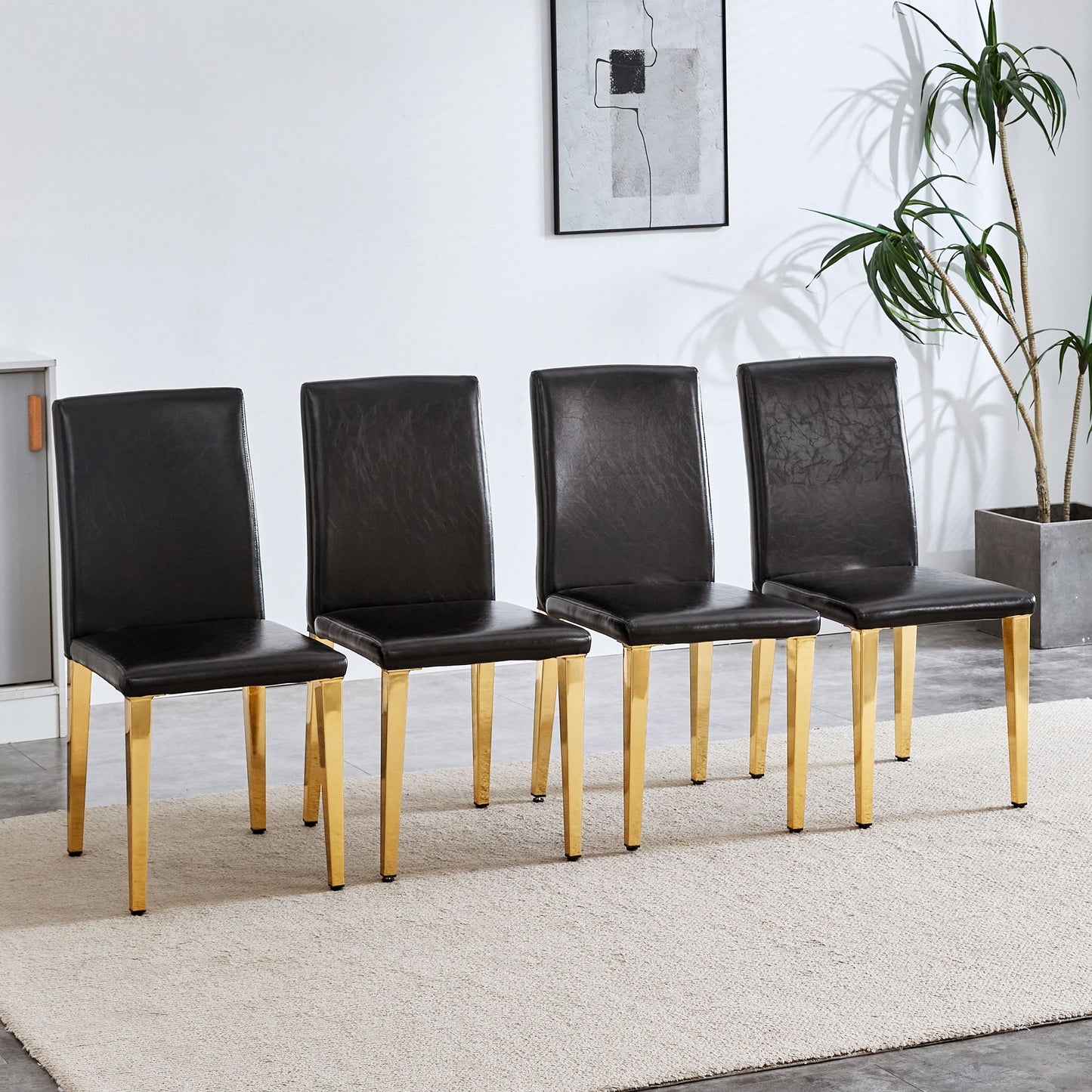 Elegant Upholstered Chairs With Metal Legs Home Essentials