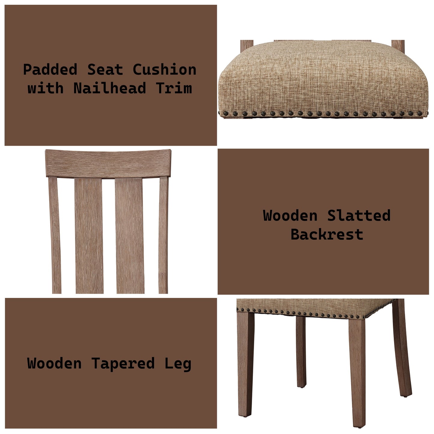 Nathaniel - Side Chair (Set of 2) - Maple Acme
