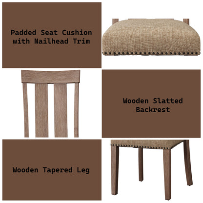 Nathaniel - Side Chair (Set of 2) - Maple Acme