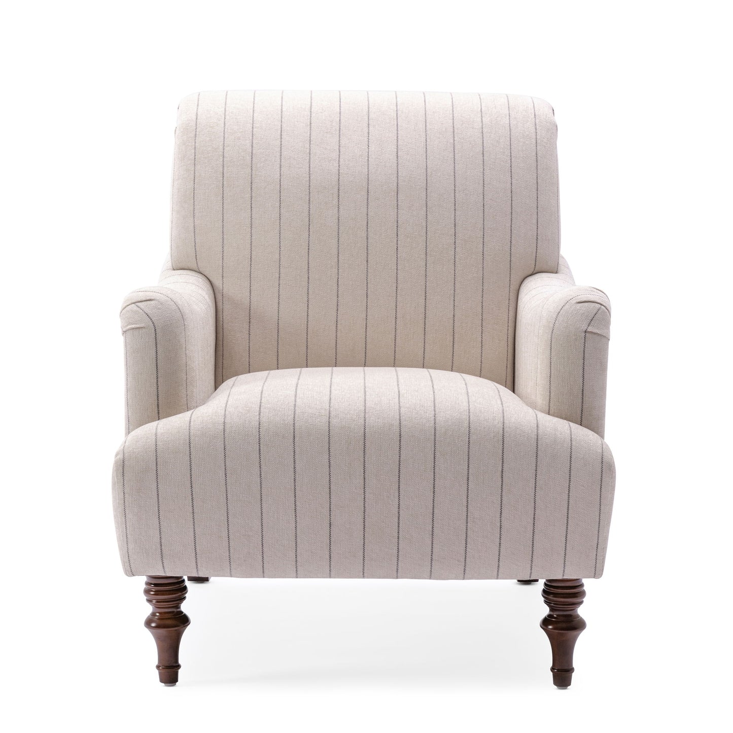 Sylvia - Striped Arm Chair - Natural Ridgecrest Home