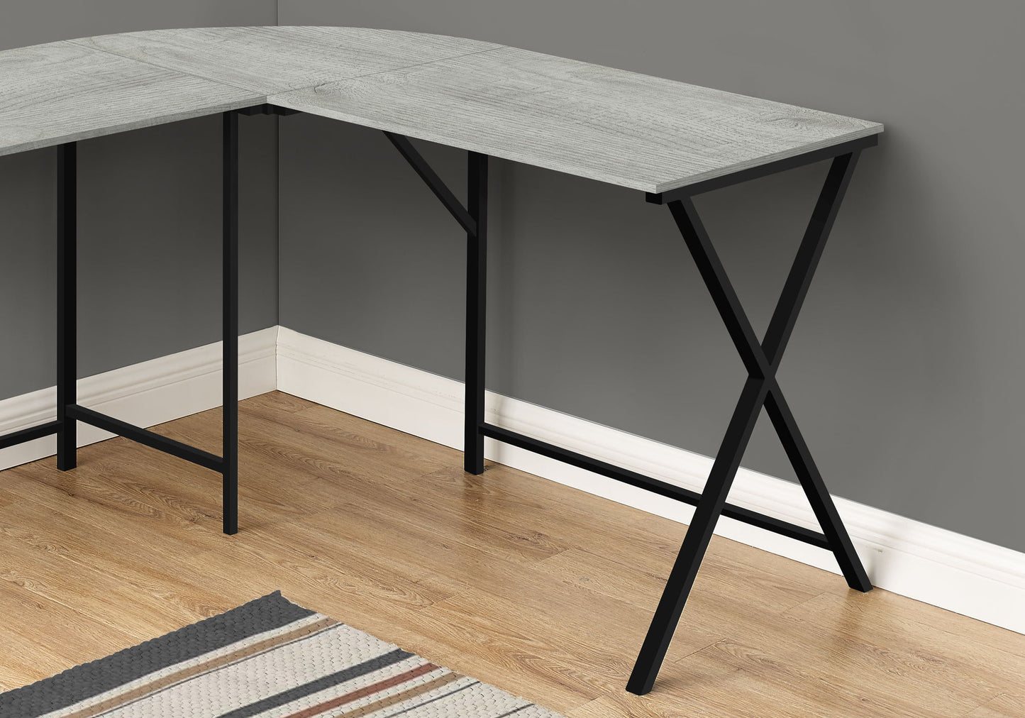 Computer Desk, Home Office, Corner, L Shape, Laptop, Contemporary / Modern 8th Street