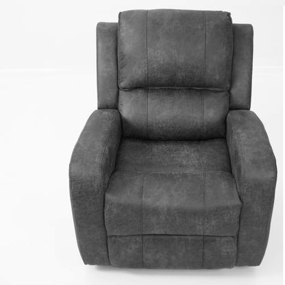 Modern Style Manual Recliner With Square Arms And Tufted Design Home Essentials