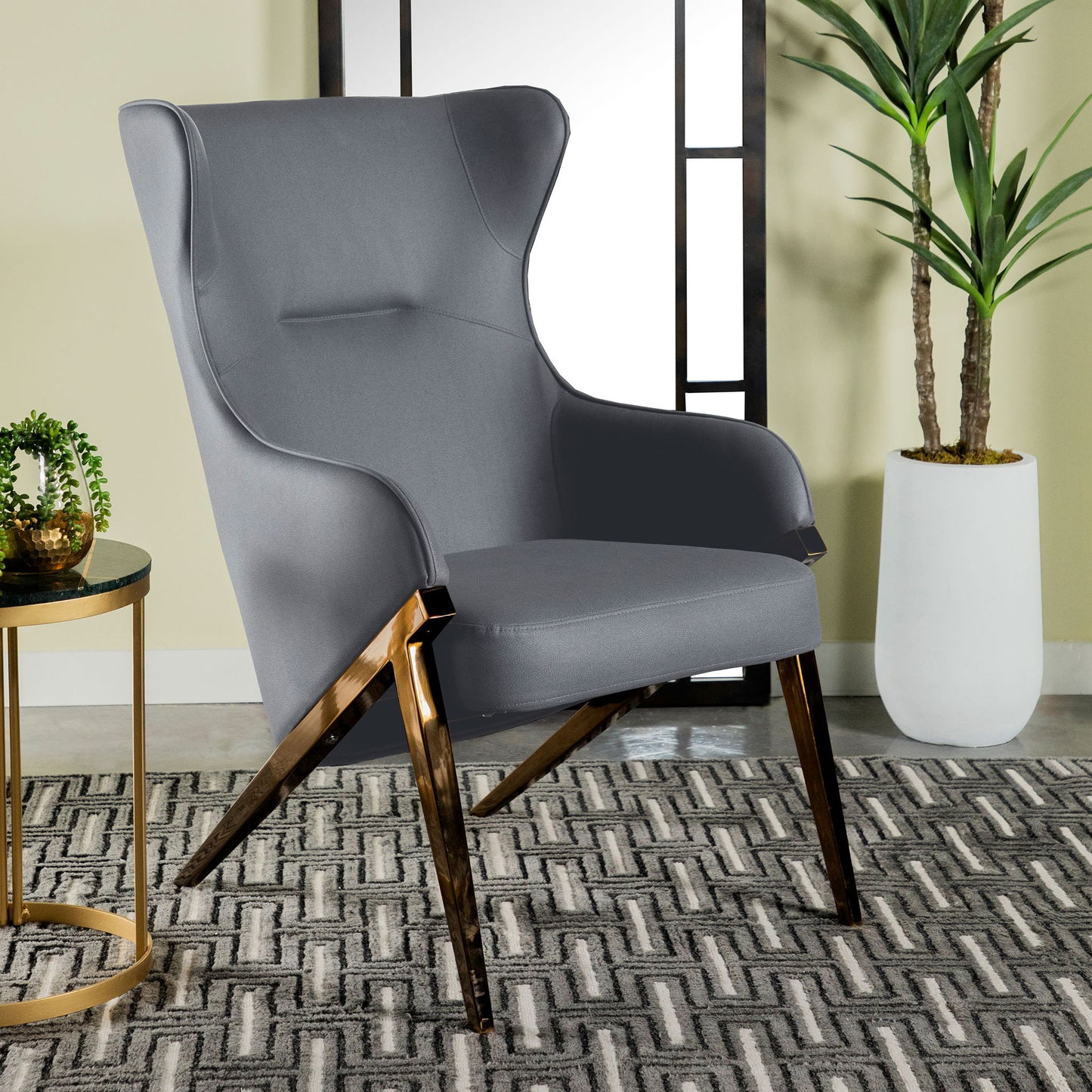 Crendon - Wingback Accent Chair Furniture Max