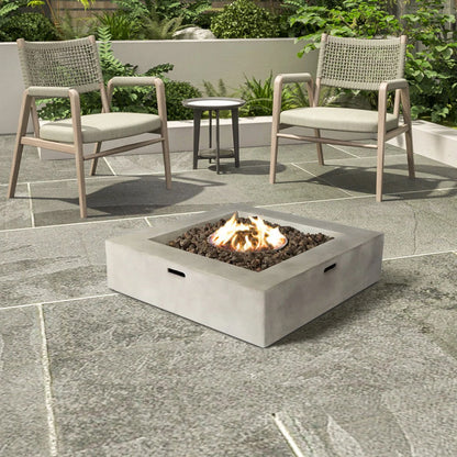 Streamlined Aesthetic Outdoor Fire Pit Table LSI Patio Furniture