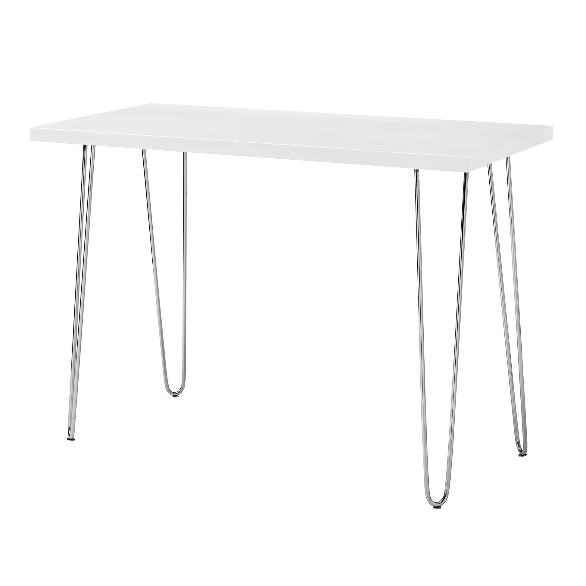 Mid-Century Modern Hairpin Leg Computer Desk - White Walker Edison
