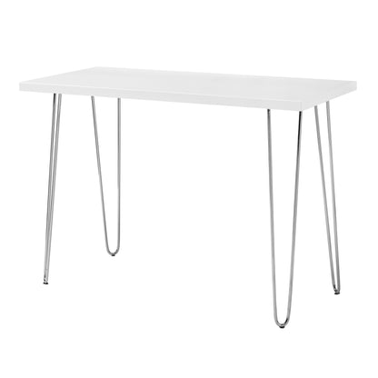 Mid-Century Modern Hairpin Leg Computer Desk - White Walker Edison
