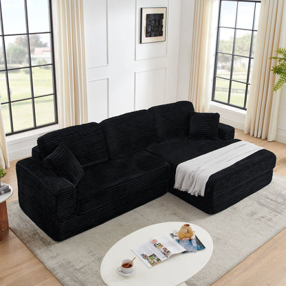 Modern Minimalist L Shape Modular Sectional Sofa, Couch Home Essentials