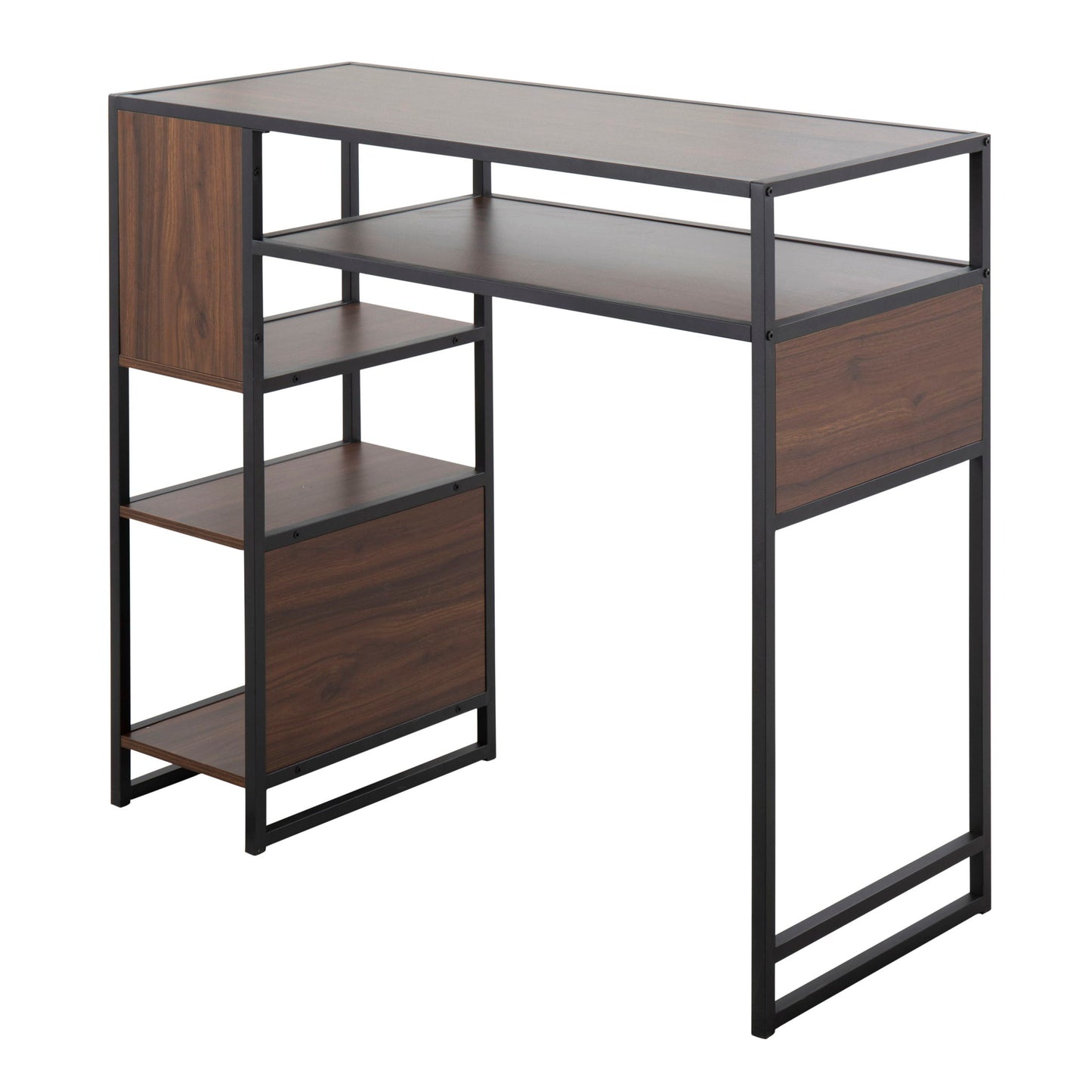 Display - Farmhouse Bar Height Table With Storage Space Lumi Source