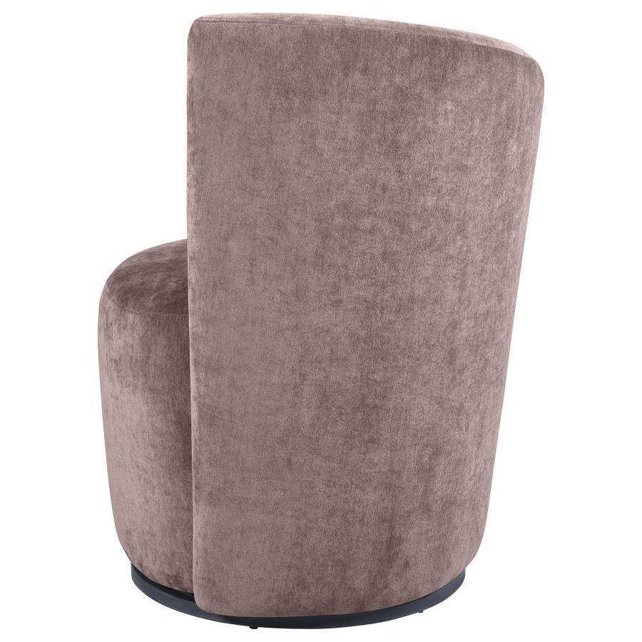 Nueva - Upholstered Swivel Chair Curved Backrest Coaster Fine Furniture