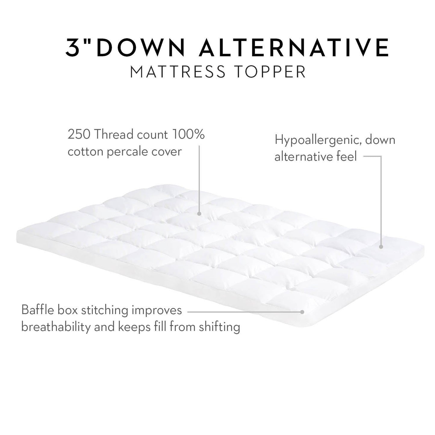 Down Alternative Mattress Topper Malouf