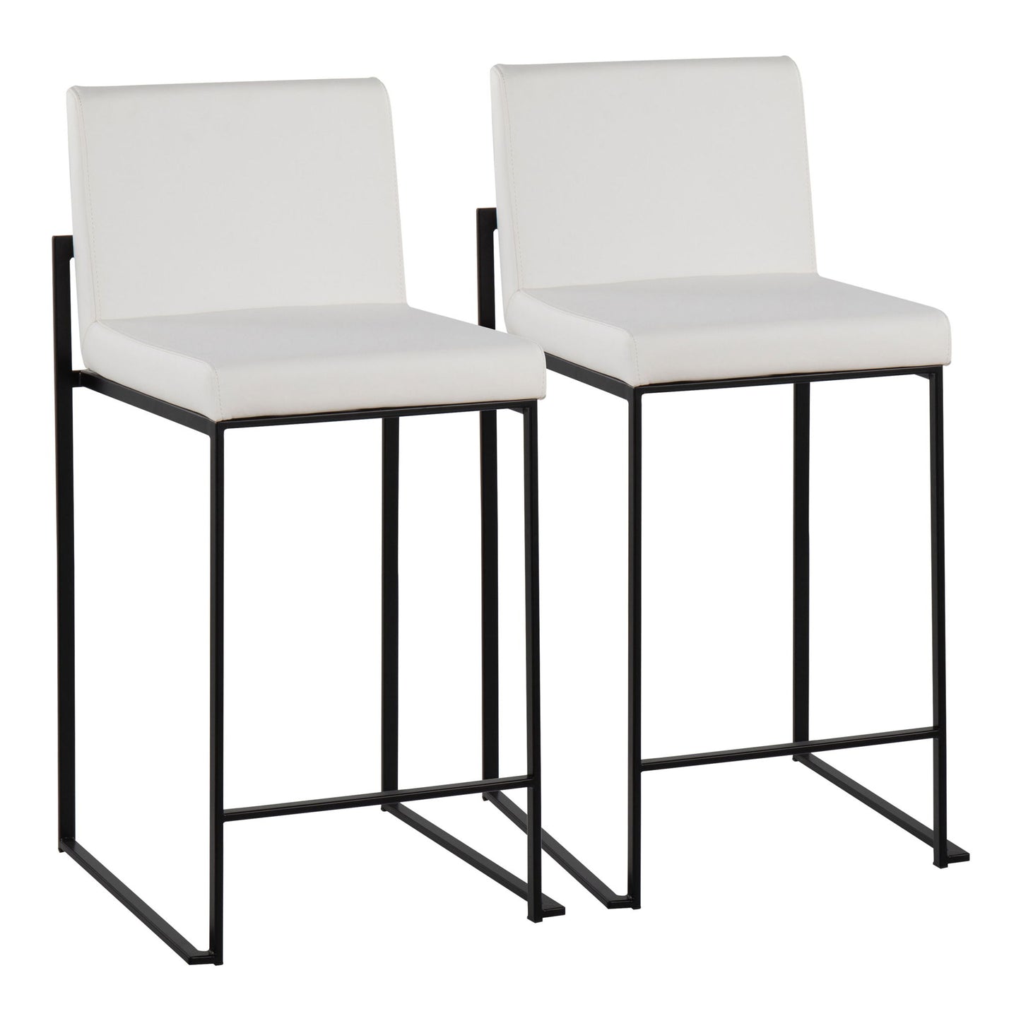 Fuji - Contemporary Modern Elegance, High Back Counter Stool Lumi Source