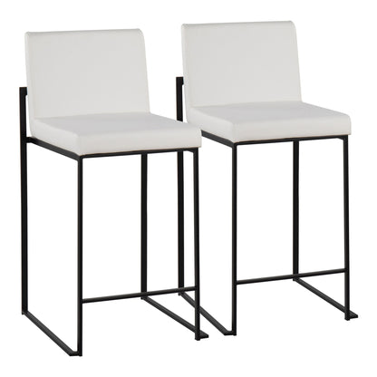 Fuji - Contemporary Modern Elegance, High Back Counter Stool Lumi Source