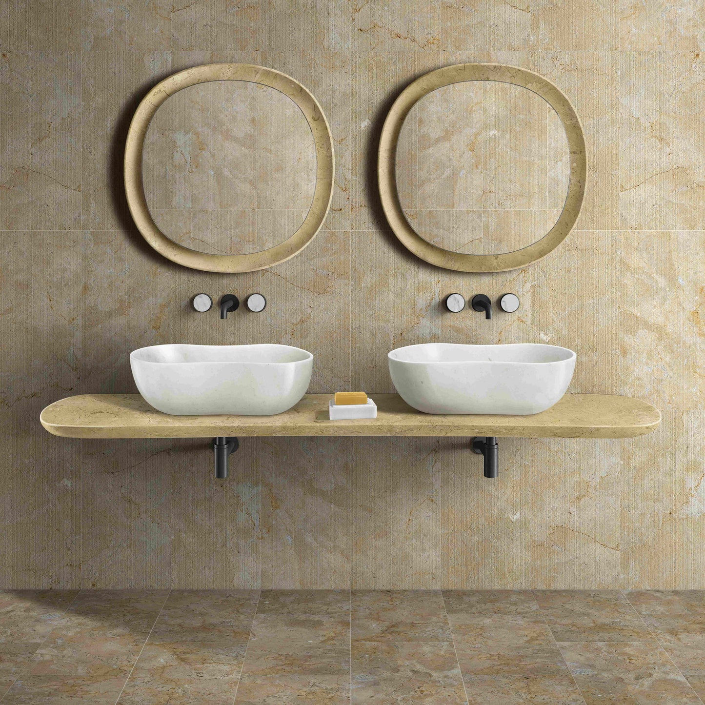 Bathroom Vessel Sink With Wavy Design Daily Nest