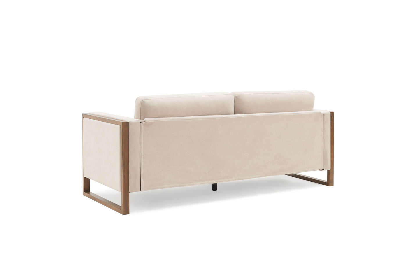 Modern Sofa With Solid Wood Legs, 3 Seater Noble House