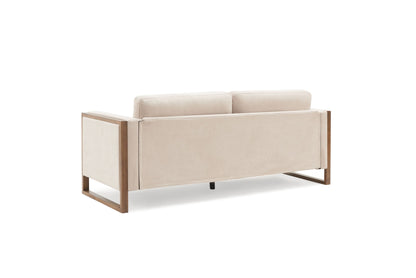 Modern Sofa With Solid Wood Legs, 3 Seater Noble House