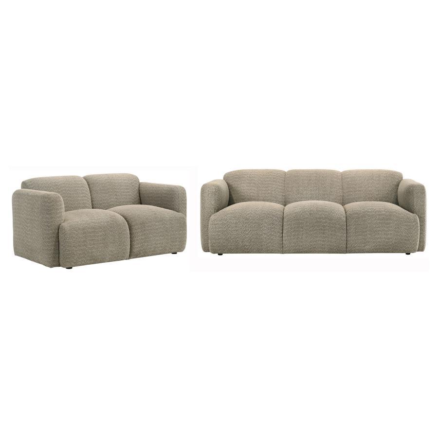 Dorset - Upholstered Round Track Arm Sofa Set Coaster Fine Furniture