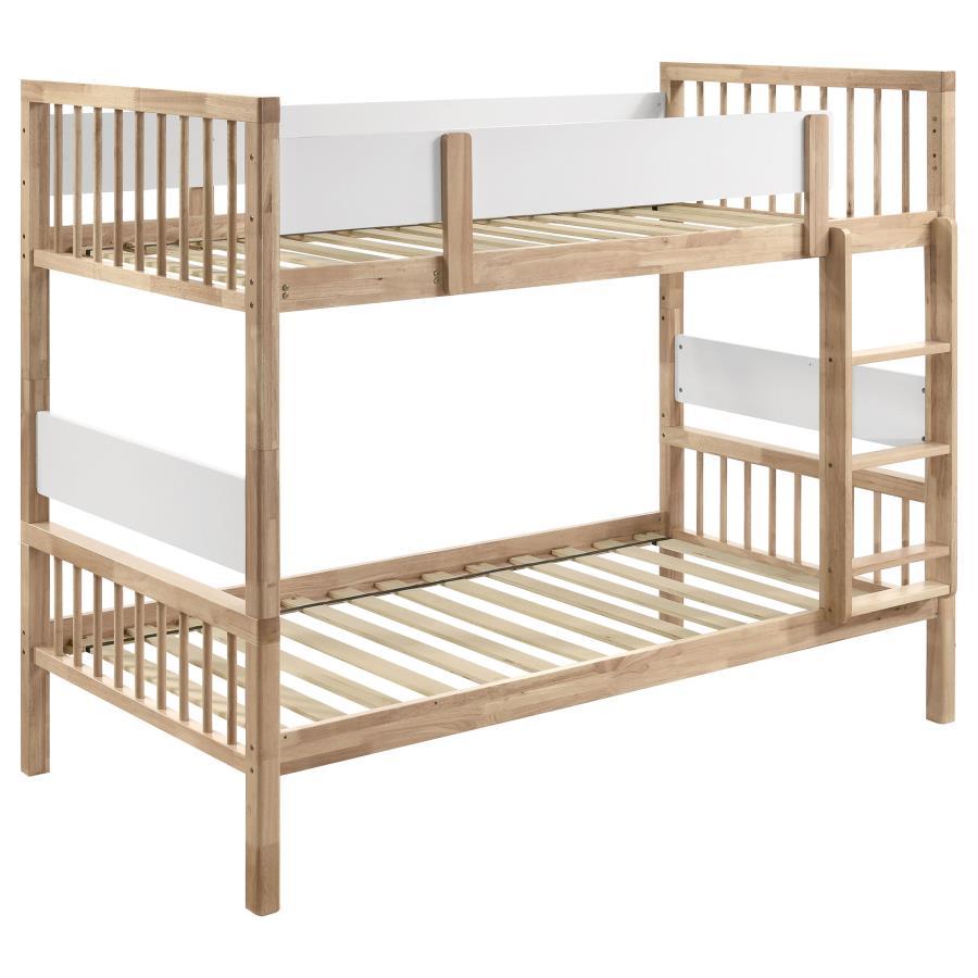 Dakota - Wood Twin Over Twin Bunk Bed - Natural Coaster Fine Furniture