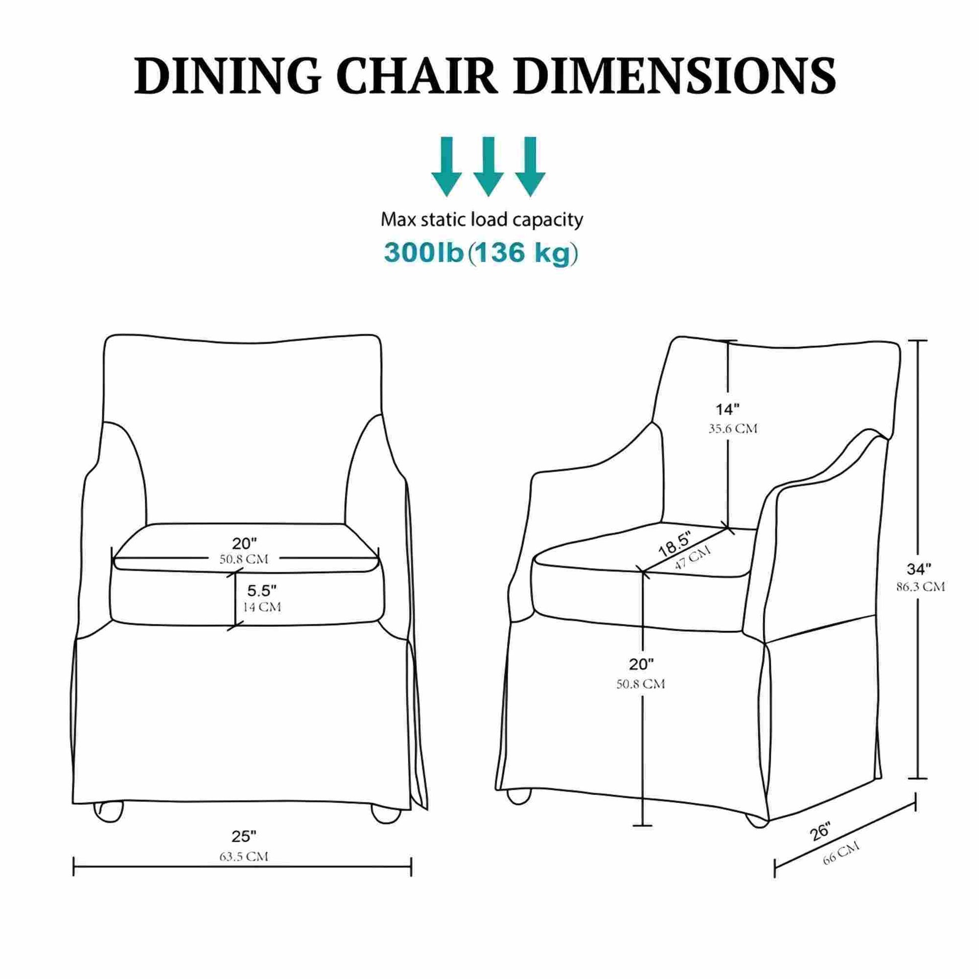 London - Upholstered Skirted Dining Arm Chair JLA