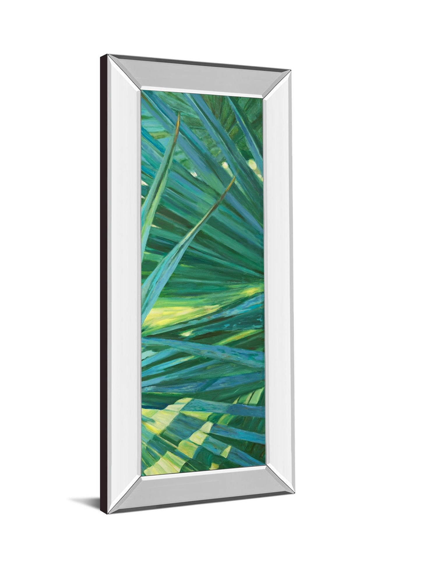 Fan Palm II By Suzanne Wilkins - Mirror Framed Print Wall Art - Green