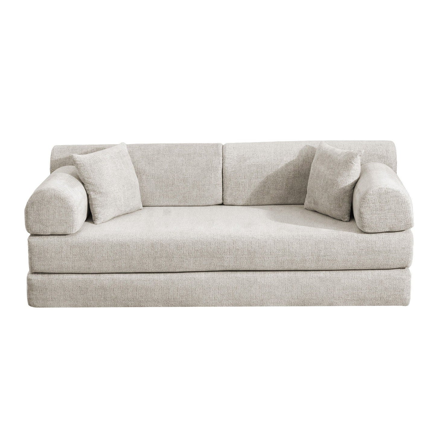 Convertible Sleeper Sofa Bed, Folding Mattress Couch - Light Camel Home Essentials