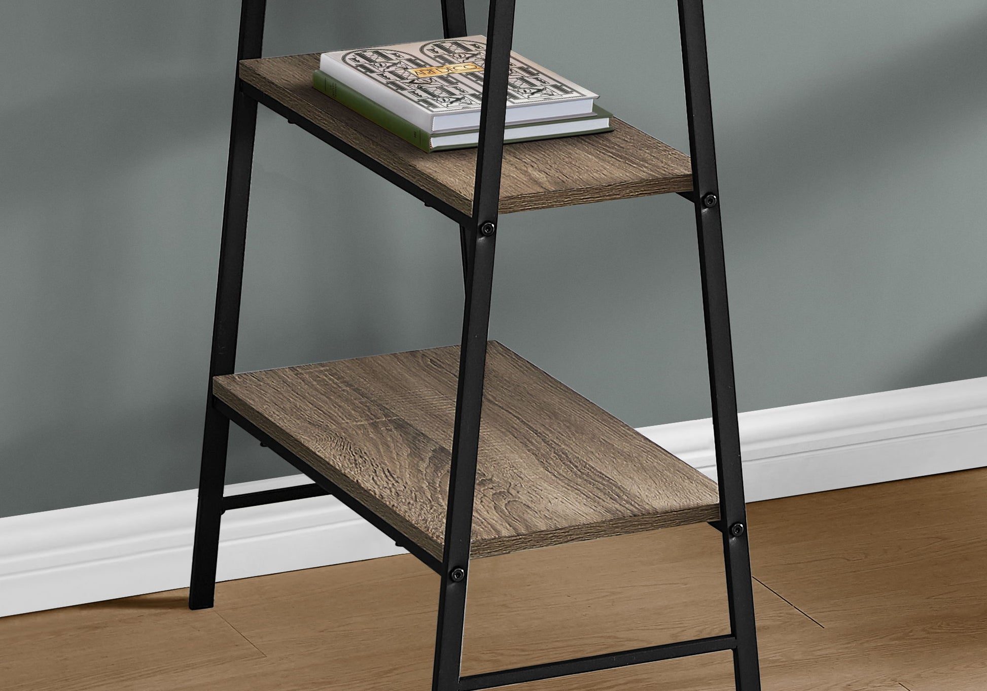 Computer Desk For Home Office, Storage Shelves, Industrial Design 8th Street