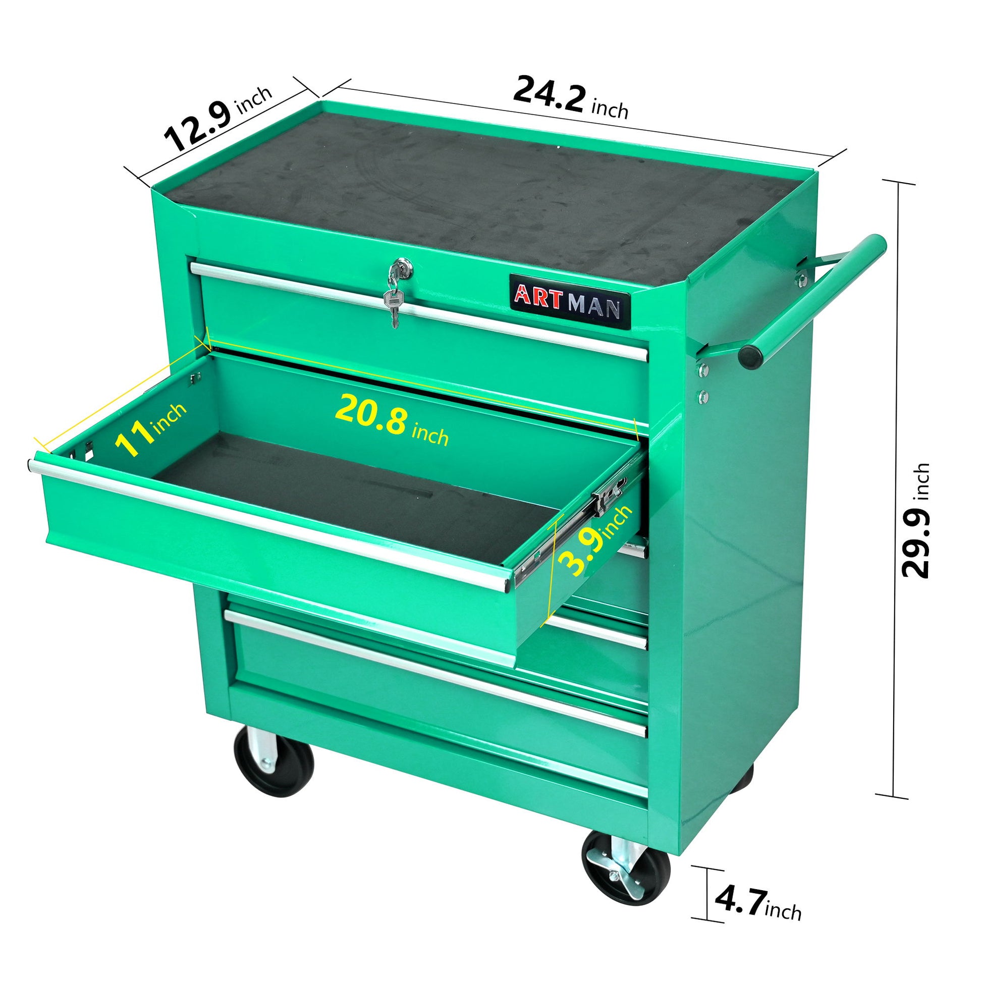 Multifunctional Tool Cart With Wheels And Drawers Daily Nest