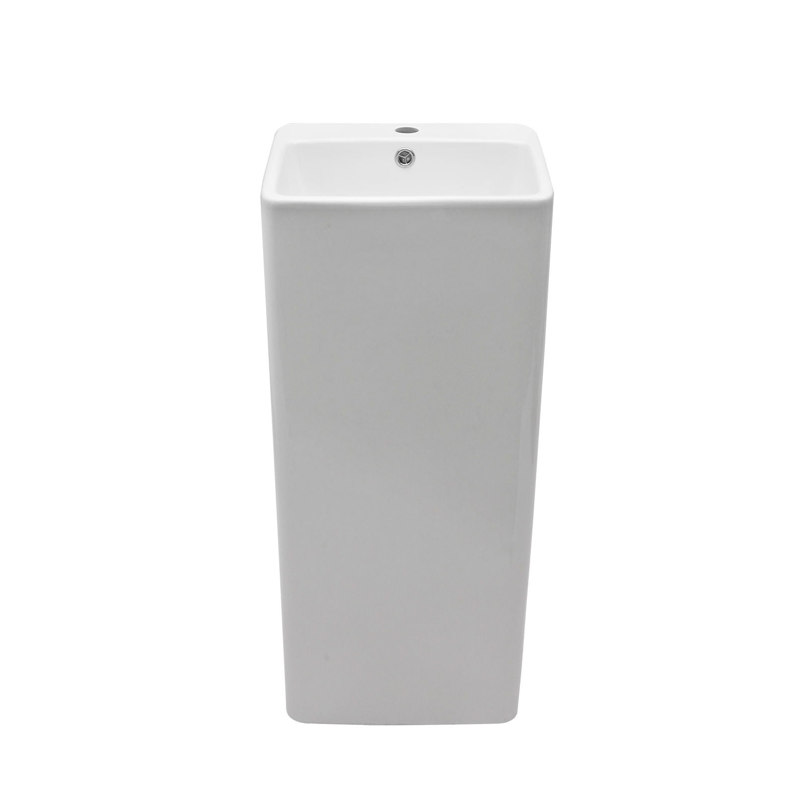 Pedestal Sink 16" For Powder Rooms - White Daily Nest