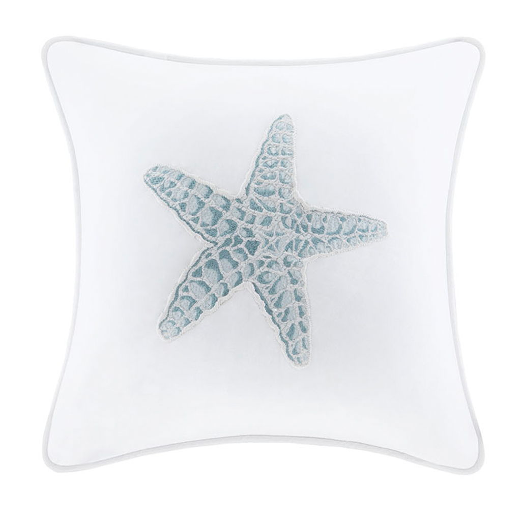 Maya Bay - Square Pillow - White