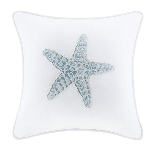 Maya Bay - Square Pillow - White