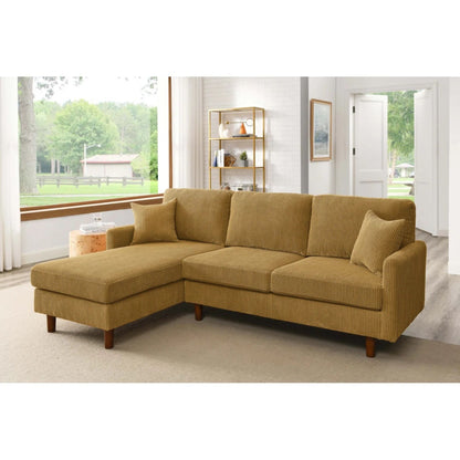 Upholstered Sectional With Toss Pillows Home Essentials