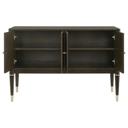 Reseda - 4-Door Dining Sideboard Server With Shelves - Ash Brown