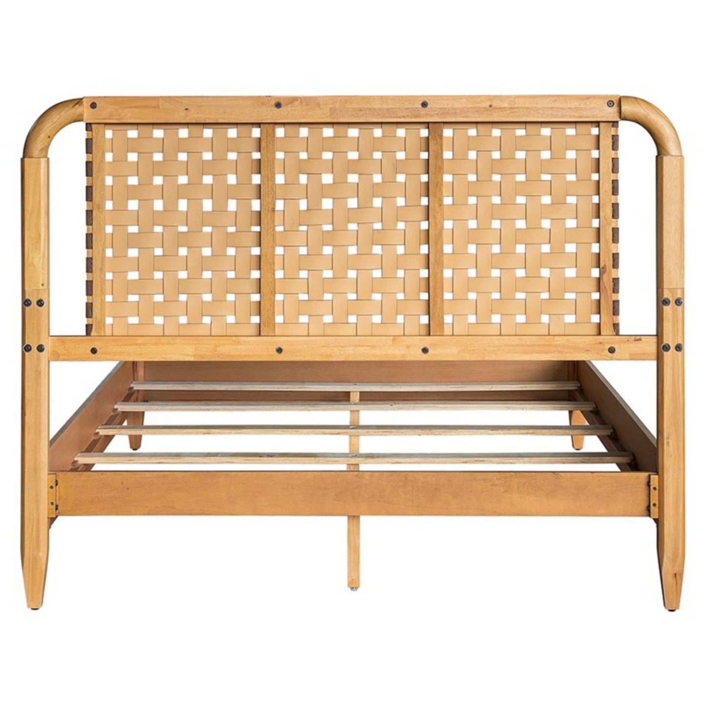 Queen Bed With Caramel Maple Wood - Natural JLA