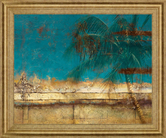 Golden Oasis - 28" x 34" Framed Wall Art Classy Art