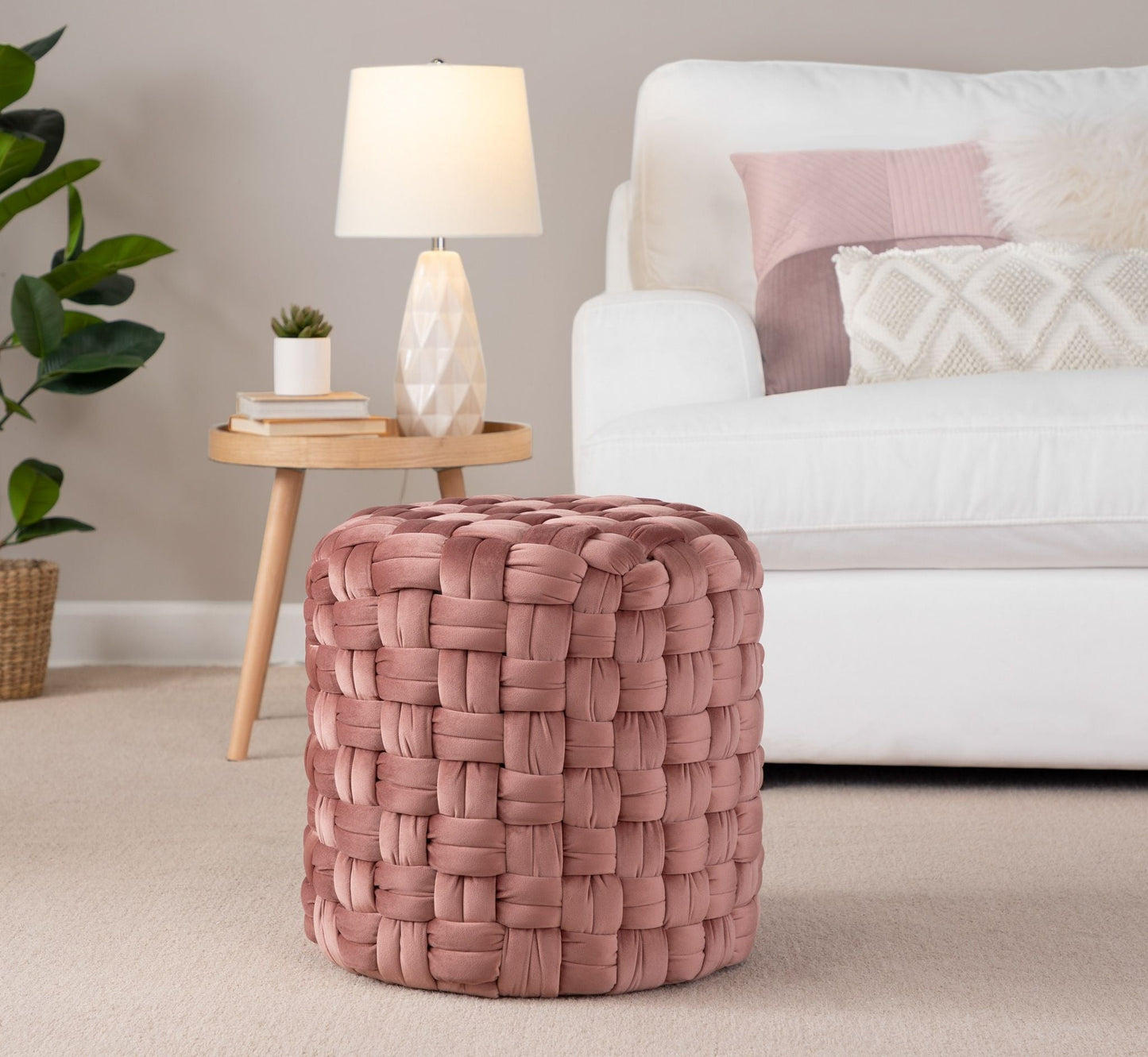 Braided - Versatile Round Ottoman Lumi Source