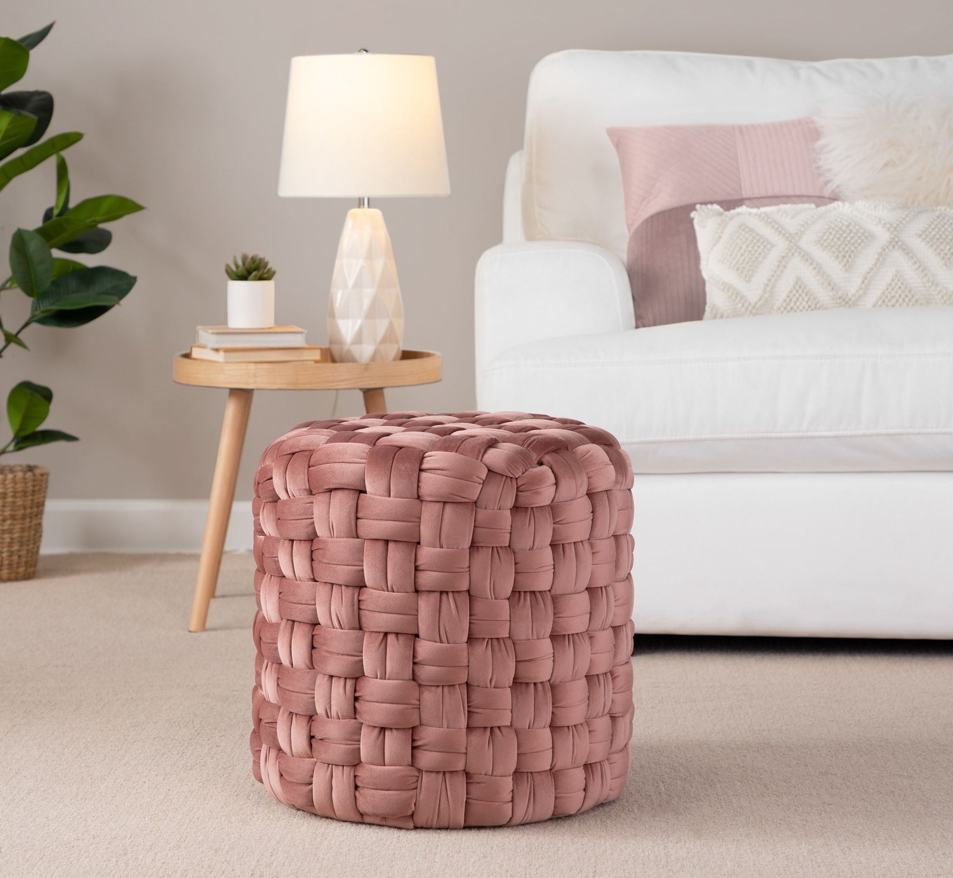 Braided - Versatile Round Ottoman Lumi Source