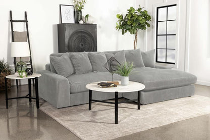 Blaine - Upholstered Reversible Chaise Sectional Sofa Coaster Fine Furniture