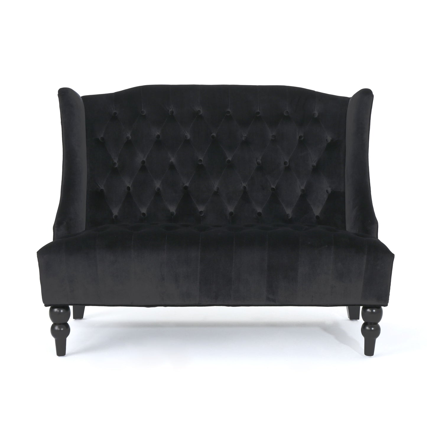 Nurturing - Upholstered Loveseat With Wing Back And Diamond Tufting Noble House