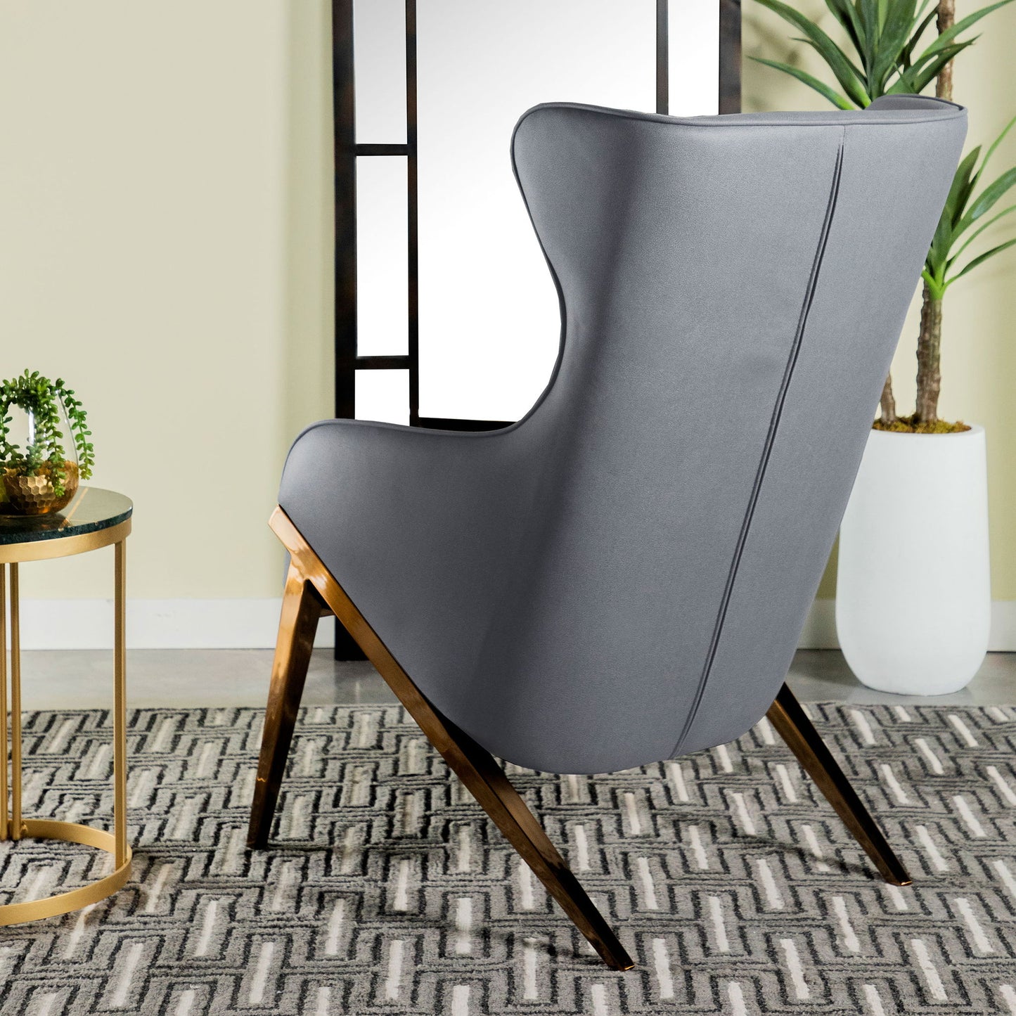 Crendon - Wingback Accent Chair Furniture Max