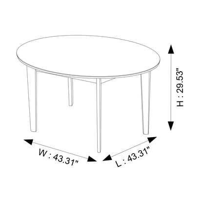 Lara - Dining Table (Walnut) - Brown Ashcroft Furniture