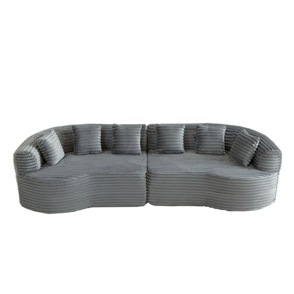 Sectional Sofa, Oversized 4 Seater With Deep Seat Design Home Essentials